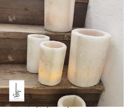 SALT CANDLE HOLDER