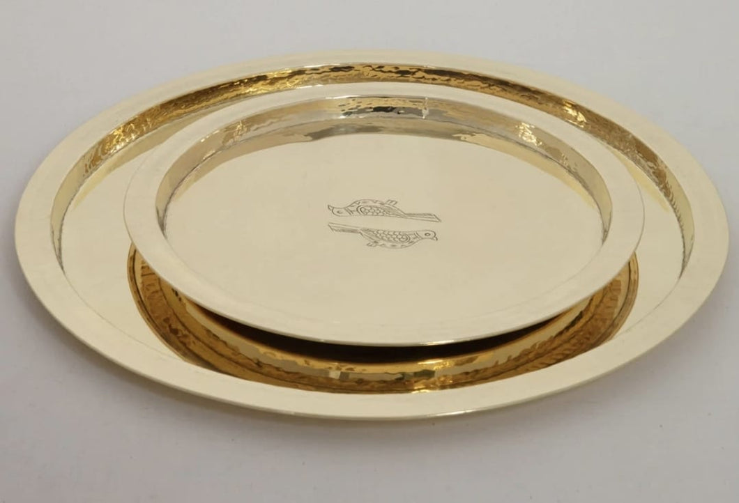 ROUND TRAY WITH BIRD